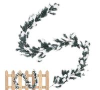 Guirnalda de Navidad para Abrigo de Chimenea - decoración estacional Artificial - Guirnalda Estilo Granja | para propietarios Oficina apartamento Exterior Interior Pared Ventana Capa Entrada