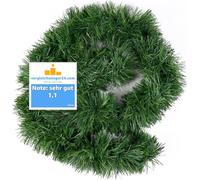 Guirnalda de Navidad Verde 10 Metros - Guirnalda de decoración Artificial Ø 10 cm - Guirnalda de Abeto como Corona de Navidad