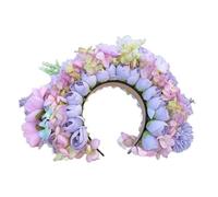 Guirnalda de novia con flores para boda, diadema de playa, diadema para el pelo, accesorio para el pelo, accesorios para la cabeza para mujer