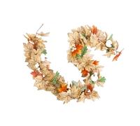 Guirnalda de otoño apta para alérgicos, sin herramientas, decoración de otoño para interiores y exteriores, sala de estar, fiesta, decoración de follajes artificiales de otoño