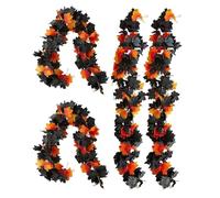 Guirnalda de otoño exterior | Decoración de hojas de otoño para acción de gracia, juego de 4 elementos de decoración para fiesta de Halloween, chimenea, boda, interior, exterior, puerta, jardín, patio