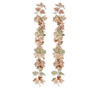 Guirnalda De Otoño - Hojas De Arce De 180 Cm/6 Pies, Enredaderas De Follaje Artificial | Arreglo De Exhibición De Mesa De Manto, Configuración De Decoración De Granja De Acción De Gracias, Configuraci