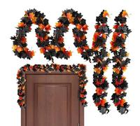 Guirnalda de otoño para Manto, Guirnalda Larga de Hojas Artificiales, decoración del hogar, Suministros de para jardín, otoño, Patio, Halloween, Interior, Vacaciones, Patio al Aire