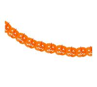 Guirnalda de papel para celebración de Halloween, guirnaldas, calabazas, arañas, banderines, banderas hechas a mano, suministros de decoración de fiestas, guirnaldas de cadena para festivales