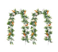 Guirnalda de Pascua | 2 Piezas de Guirnalda Artificial de Huevos Pascua, Festivo de 1.74 Metros,para Decoración Hogar, Uso en Interiores, Pared, Repisa de Chimenea y