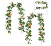 Guirnalda de Pascua | Decoración de Guirnalda Artificial de Huevo de Pascua | navideño de 5 pies | para el hogar, Interior, Pared, Chimenea, escaleras, Ventana