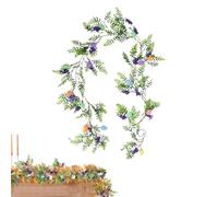 Guirnalda de Pascua | Decoraciones de temporada para el hogar | Guirnaldas artificiales con huevo de Pascua | para pared interior, chimenea, chimenea, escaleras, primavera, vacaciones