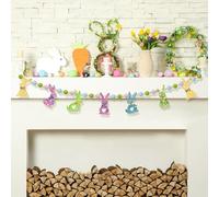 Guirnalda de Pascua, Pancarta de Pascua, Decoracion Primavera, Easter Decorations, Decoraciones Festivas Reutilizables, Patrón Doble Cara