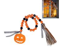 Guirnalda de perlas de Halloween rústica guirnalda decoración con borlas