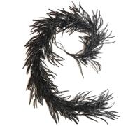 Guirnalda de Pino Norfolk 9 pies Guirnalda Negra Artificial para Halloween o Navidad Decorativa de educación física Realista para la Pared de la Puerta decoración de la Fiesta de la Fiesta