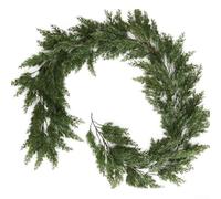 Guirnalda de pino realista para manto de Navidad y colgante de pared con aspecto natural para decoraciones navideñas de temporada