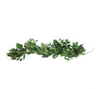 Guirnalda de ratán artificial de Elaeagnus con diseño realista de follaje para decoración del hogar, boda, planta colgante verde, decoración de pared y techo, 85 cm a 200 cm