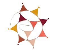 Guirnalda de tela para habitación de bebé, 2,6 m de largo, banderines con flecos para decoración de habitación de niños, decoración de pared, pancartas de muselina