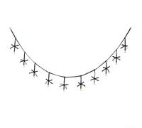 Guirnalda de terciopelo con lazo y campana, adornos colgantes para árbol de Navidad, adornos de encaje hechos a mano para el hogar o centro comercial (verde oscuro)