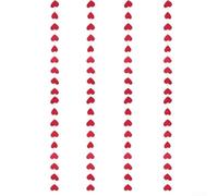 Guirnalda decorativa colgante de corazón de San Valentín que transforma tu espacio con 4 hebras de hermosos corazones de papel para eventos especiales (300 cm)