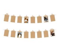 Guirnalda decorativa neutra para la consagración juvenil, decoración de pared con 16 papel kraft, tarjetas para fotos de 1 a 14 años, regalos para niños y niñas