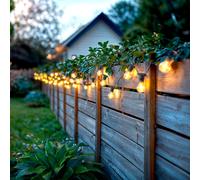 Guirnalda Exterior con Bombillas LED B22 Filamento A60 10m IP44 Negro