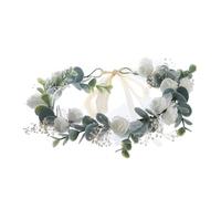 Guirnalda floral para boda, corona de dama de honor, diadema ajustable con cinta, guirnalda floral bohemia, diadema floral, corona floral, boda, fiesta, viajes, boda
