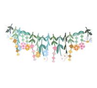 Guirnalda Flores Silvestres, Margaritas Banderola, Banner de Flores de Colores, Decoración Primavera y Verano para Fiesta de Jardín Cumpleaños Boda Bautismo