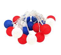 Guirnalda LED 20 Luces Bola 3m Cable PVC Cobre Funciona con Pilas Decoración Exterior Interior Ideal Fiestas Eventos Especiales