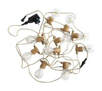 Guirnalda LED Allegra (8 m, LED, Color de luz: Blanco cálido, Yute)