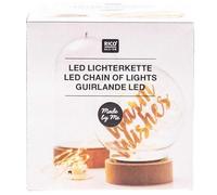 Guirnalda LED campana decorativa dorada