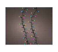 GUIRNALDA LED COMPACT PARPADEANTE MULTICOLOR PASTEL 11M 500L CABLE VERDE