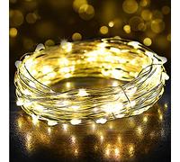 Guirnalda Luces 12M 120 LED, Luz de Navidad con Impermeable IP65 y USB Enchufe, Cadena de Luces y Luce de Hadas Decoración para Interior, Bodas, Fiesta, Jardín, Compleaños, Arboles