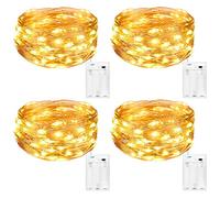 Guirnalda Luces led, Luces de Cadena Micro para Decoración Interior, 5m, Pilas de Alambre de Cobre para Bodas y Fiesta de Navidad