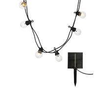 Guirnalda luminosa solar conectable 20 globos transparentes LED blanco cálido PARTY CLEAR SOLAR 20 9m 13 modos