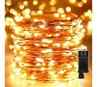 Guirnalda luminosas, cadena de luces navidad 30M 300 LEDs navidad Alambre de cobre con 8 Modo de Iluminación,Exterior Impermeable para Decoración Interior e Exterior,Árbol,Bodas,Jardín,Blanco cálido