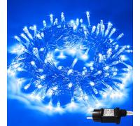 Guirnalda luminosas, Luces LED Navidad 13 Metro 100 LED Extensible con 8 Modo de Iluminación, IP65 Impermeable para Decoración Interior e Exterior, Árbol, Halloween, Fiestas, Bodas, Jardín - Azul
