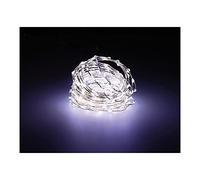 GUIRNALDA MICRO LED EXTRA DENSE LUZ FRIA PARPADEANTE 900CM 567L CABLE PLATA