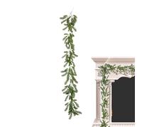 Guirnalda Navideña,Decoraciones Navideñas De Pino,Guirnaldas De Vid De Interior Decoración De Pared - para Ventana Balcón Porche Chimenea Pasillo Interior Exterior Jardín Cocina Salón