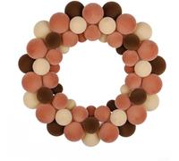 Guirnalda Navideña Nórdica Bolas 35cm Multicolor Guirnalda Navideña(A) | para versátil adorno colgante, perfecto para árboles de navidad, fondos festivos, para acento de para mesa único