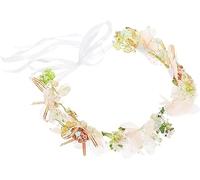 Guirnalda nupcial Corona de corona de flores, corona de novia Corona de flores artificiales Diadema Corona de flores for niña Tocado de corona de flores de viaje (Color : Colorful)