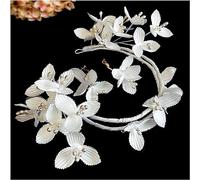 Guirnalda nupcial Corona de corona de flores, corona nupcial Accesorios for el cabello de boda Diademas de flores blancas Diademas Tiaras Con cuentas Riborn Tocado floral Tocado de novia diademas Toca