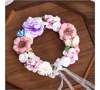 Guirnalda nupcial Corona de flores Corona, 3 Diseño Corona de flores artificiales Novia Mujer Flor Corona Banda for el cabello Boda Floral Diadema Guirnalda Cinta Chica Accesorio for el cabello (Color