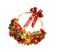 Guirnalda redonda tradicional de Año Nuevo chino para uso en interiores y exteriores, hecha a mano, decoración de cultura tradicional, regalo único