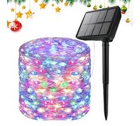 Guirnalda solar al aire libre impermeable | Guirnaldas LED solares al aire libre para jardín, luz impermeable decorativa de ambiente para Navidad, Halloween, jardín, balcón interior, decoración de