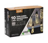 Guirnalda solar de jardín extralink, 2 + 1,8 m de longitud, lux 10 le