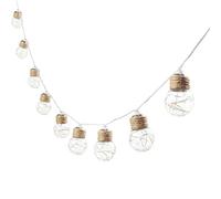 Guirnalda solar luminosa solar con 10 bombillas de estilo natural CATHY 4,8 m