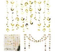 Guirnaldas de Cumpleaños - Banderines Decorativos para Fiesta Ibicenca, Banderines de Mi Primera Comunión, Pompones de Papel para Decoración de Fiestas y Bodas de Oro