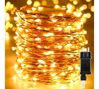 Guirnaldas luminosas, 100M 1000 LEDs Cadena de Luces Navidad Alambre de cobre 8 Modo de Iluminación,Exterior Impermeable para Decoración Interior e Exterior,Árbol,Fiestas,Bodas,Jardín, Blanco cálido