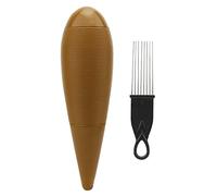 Guiro de plástico con raspador, instrumento de percusión Orff, juguete de enseñanza musical para niños con diseño ergonómico, Guiro de plástico duradero para niños, perfecto para