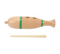 Guiro en forma de, instrumento de percusión latina de madera, creador de ritmo de mano con varilla raspadora para la educación musical de los niños, ideal para el jardín de