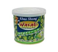 Guisantes secos con wasabi extra crujientes 140 g x2 pack Snack japonés picante en frasco hermético Aperitivo para cerveza cócteles ensaladas