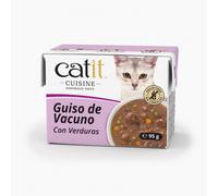 Catit Cuisine Guiso Vacuno con Verduras - 12 unidades