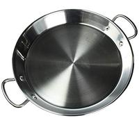 Matfer Guison 74032 - Paella de acero inoxidable con fondo sándwich (32 cm), color plateado