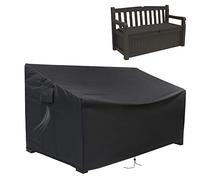 Guisong Cubierta de banco de almacenamiento al aire libre, cubierta resistente para Keter Bench Deck Box 70 galones, cubierta impermeable para patio Bench/asiento Gabinete de almacenamiento